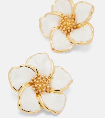 Floral enamel clip-on earrings | Dolce&Gabbana