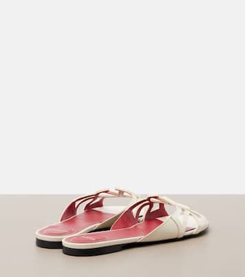 VLogo Wonderweb leather slides | Valentino Garavani