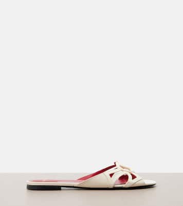VLogo Wonderweb leather slides | Valentino Garavani