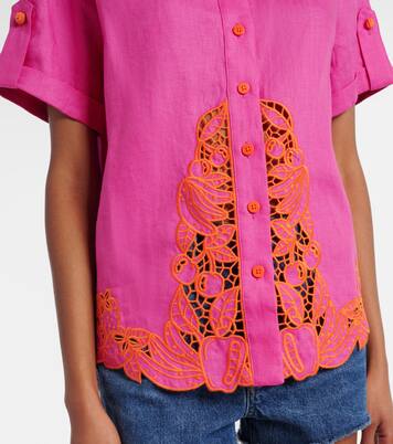 Broderie anglaise linen shirt | Farm Rio