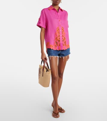 Broderie anglaise linen shirt | Farm Rio