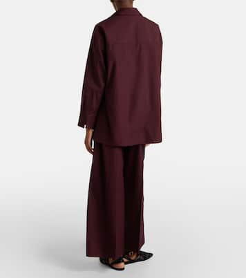 Cropped cotton poplin wide-leg pants | 'S Max Mara