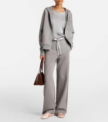 Cotton-blend wide-leg sweatpants | 'S Max Mara
