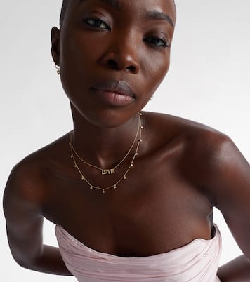 Love 18kt gold necklace with diamonds | Sophie Bille Brahe
