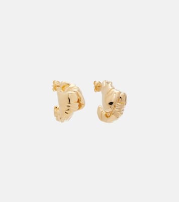 18kt gold-plated sterling silver earrings  | Bottega Veneta