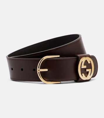 Interlocking G leather belt | Gucci