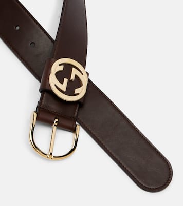 Interlocking G leather belt | Gucci