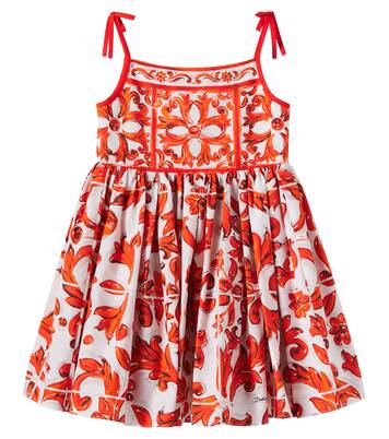 Printed cotton dress | Dolce&Gabbana Kids