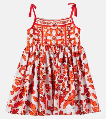 Printed cotton dress | Dolce&Gabbana Kids