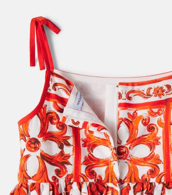 Printed cotton dress | Dolce&Gabbana Kids