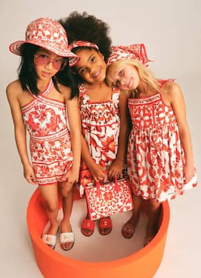 Robe imprimée en coton | Dolce&Gabbana Kids