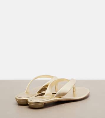 Miss Z金属感皮革夹趾凉鞋 | Christian Louboutin
