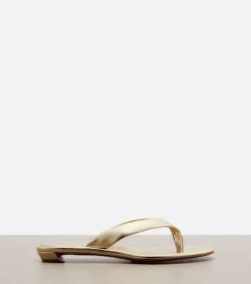 Miss Z金属感皮革夹趾凉鞋 | Christian Louboutin