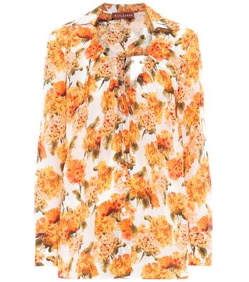 Bowie floral silk blouse | Altuzarra