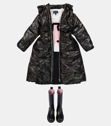 Hooded puffer coat | Emporio Armani Kids