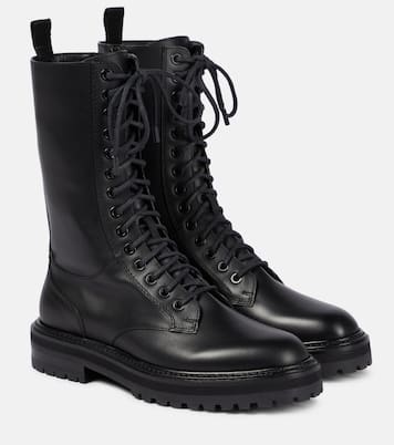 Cora leather combat boots | Jimmy Choo