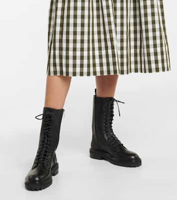 Cora leather combat boots | Jimmy Choo