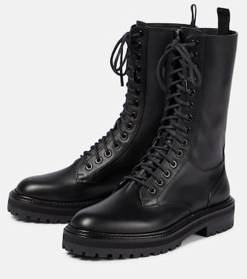 Cora leather combat boots | Jimmy Choo