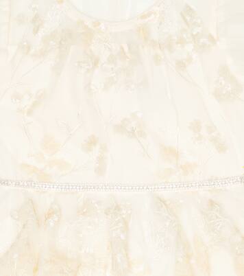 Sequined mesh dress | Self-Portrait Kids