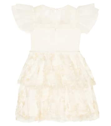 Sequined mesh dress | Self-Portrait Kids