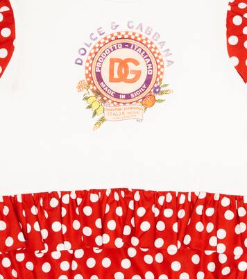 Baby Spieler aus Popeline und Jersey | Dolce&Gabbana Kids