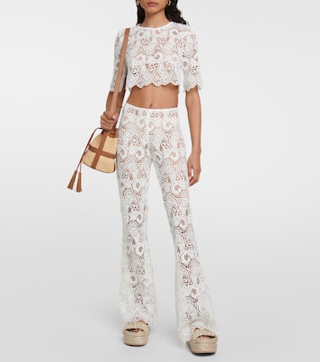 Cropped-Top aus Spitze | Dodo Bar Or