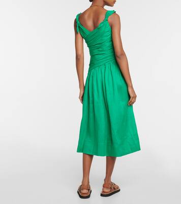 Robe midi Tiggy en lin | Zimmermann