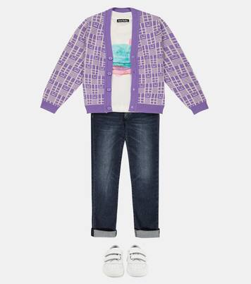 Printed cotton jersey T-shirt | Acne Studios Kids