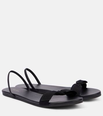 Slingback-Sandalen Bow mit Leder | The Row