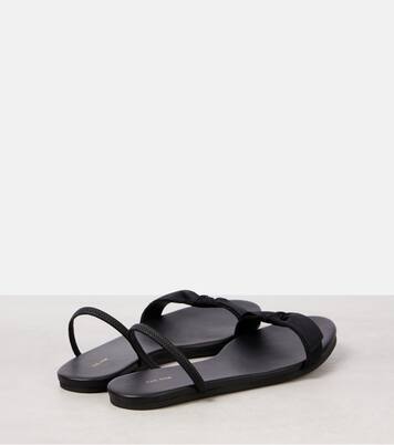 Slingback-Sandalen Bow mit Leder | The Row