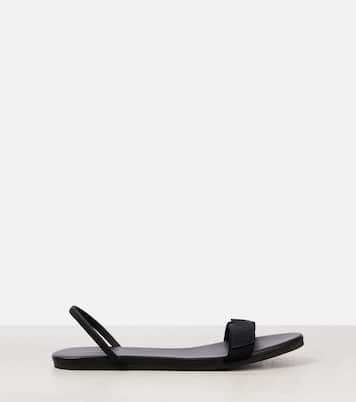 Slingback-Sandalen Bow mit Leder | The Row