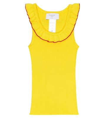 Ribbed-knit cotton top | Paade Mode