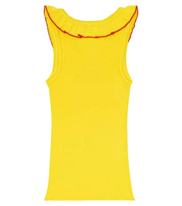 Ribbed-knit cotton top | Paade Mode