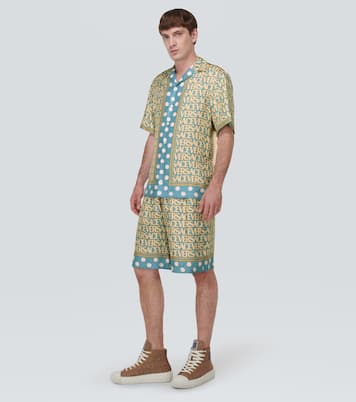 Versace Allover silk shorts | Versace