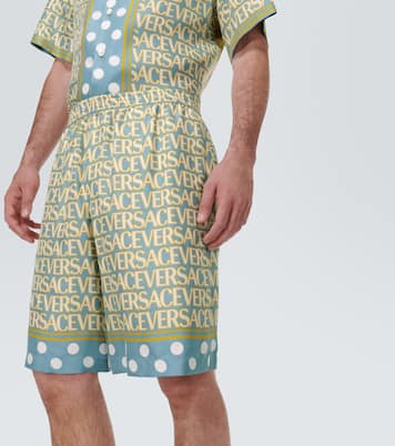Versace Allover silk shorts | Versace
