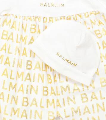 Baby - Tutina e berretto in cotone | Balmain Kids