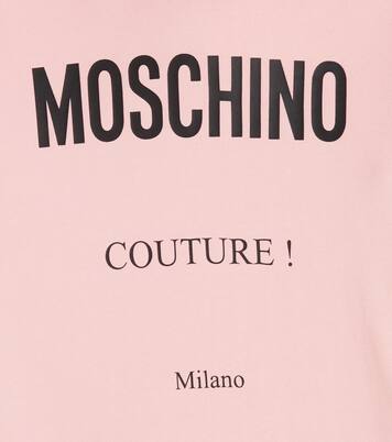 Logo cotton jersey sweatshirt dress | Moschino Kids