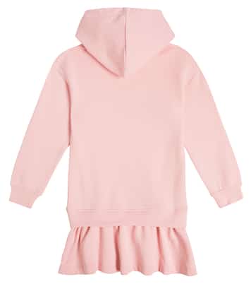 Logo cotton jersey sweatshirt dress | Moschino Kids