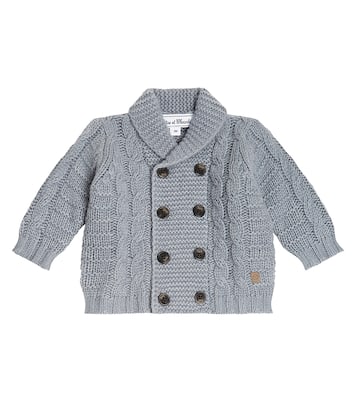 Baby cable-knit wool cardigan | Tartine et Chocolat