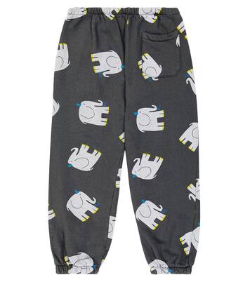 Printed cotton jersey sweatpants | Bobo Choses