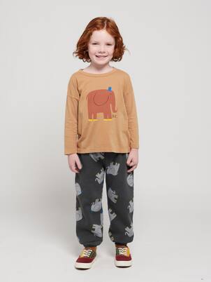 Printed cotton jersey sweatpants | Bobo Choses