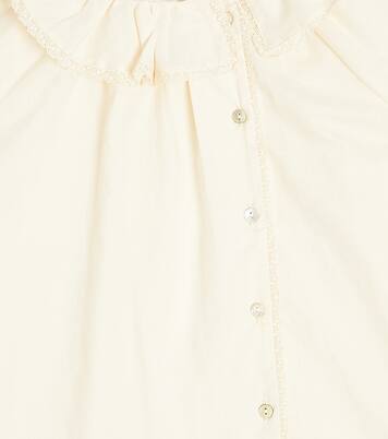 Charlene ruffled cotton poplin shirt | C'era Una Volta