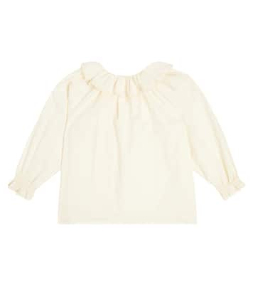 Charlene ruffled cotton poplin shirt | C'era Una Volta