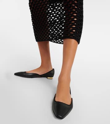 Maia leather ballet flats | Aquazzura