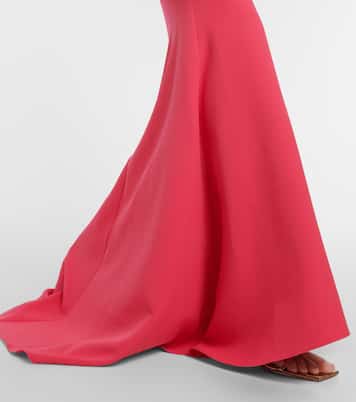 Robe longue Pollina en crêpe | Safiyaa