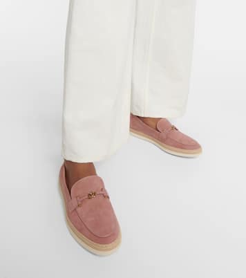 Espadrilles T Ring aus Veloursleder | Tod's
