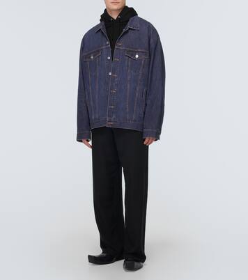 Giacca di jeans in cotone e seta | Balenciaga