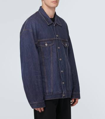 Giacca di jeans in cotone e seta | Balenciaga