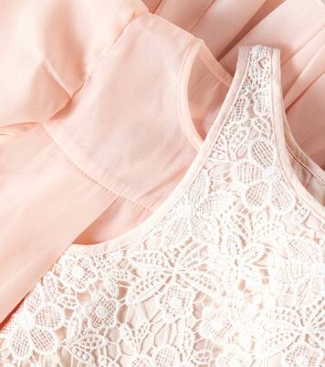 Organza dress and lace slip dress set | Petite Amalie  