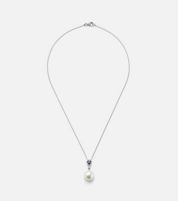 Romance 18kt white gold necklace with sapphires and gemstones | Bucherer Fine Jewellery